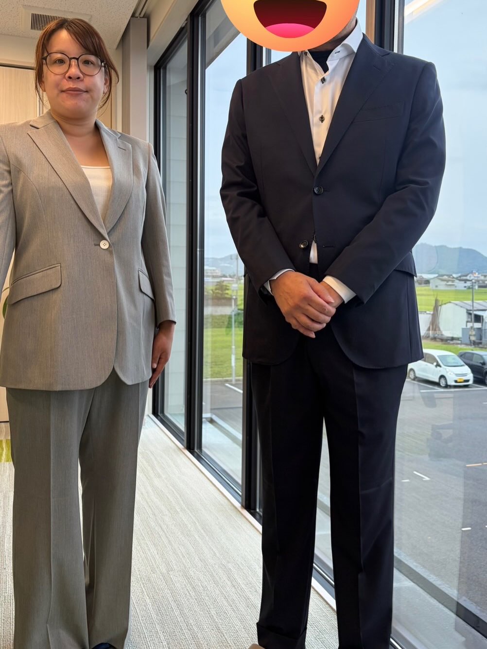 【社員オーダースーツ第三&第四弾】今回も良い感じに仕上がっています！爽やかさの中にも大人な雰囲気をちゃんと醸し出す。素晴らしい〜(^^)Make the moment the best!#オーダースーツ#和歌山#運送#営業倉庫#その立場のその責任が伴う